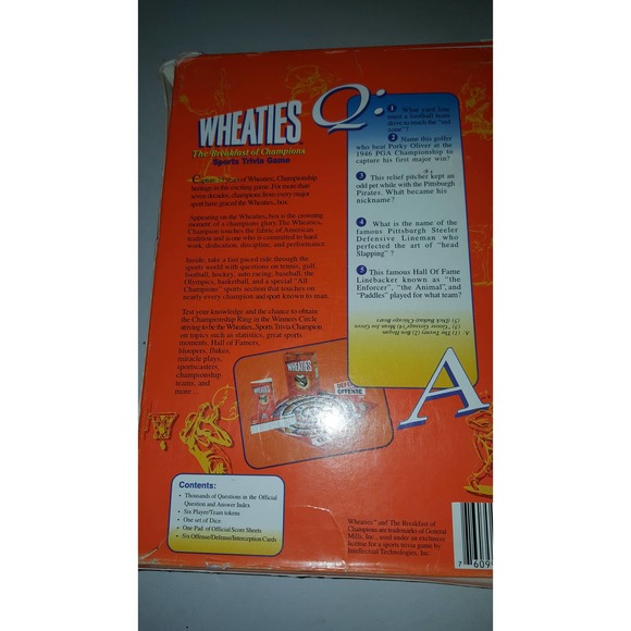 75 Years of Wheaties Champions Trivia Game Collectible Year 2000 In Original Box - Picture 6 of 8